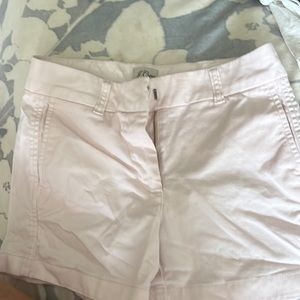 J crew shorts, lt pink, sz 0